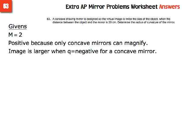 AP Extra Mirror Probs Answers.020-001